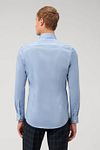 Camisa OLYMP Level Five Body-Fit azul Model / Achterkant