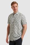 Camisa Vanguard de manga corta con estampado azul y verde Model / Zijkant