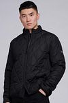 Barbour International Accelerator Race Quilt Jakke Sort Model / Voorkant