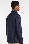 Barbour Heritage Liddesdale Quilted Jas Navy Model / Zijkant