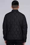 Barbour International Accelerator Race Quilt Jack Black Model / Achterkant