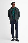 Barbour Falstone Wachsjacke Dunkelgrün Model / Voorkant