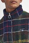 Barbour Tartan Sherpa Fleece Strickjacke Multicolour Model / Detail
