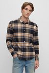Camisa BOSS Liam Beige Model / Voorkant