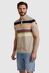 Vanguard Stickad Polo Beige Model / Zijkant