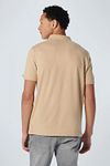 No Excess Polo i beige linned Model / Achterkant