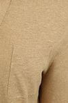 Suitable Longsleeve Knitted Poloshirt Riva Pocket Sand Product / Detail