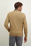 State Of Art Pull Col-V Melange Beige Model / Achterkant