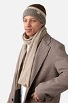 Barts Sciarpa Willian Beige Model / Zijkant