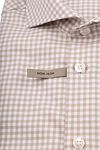 John Miller Shirt Checks Beige Product / Detail