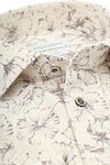 Profuomo Shirt Floral Print Beige Product / Detail