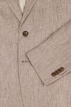 Suitable Veste de Costume Pepita De Lin Beige Product / Detail