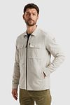 PME Legend Overshirt 2 Tone Slub Ivoire Model / Voorkant