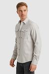 Vanguard Overshirt z diagonalu w kolorze greige Model / Zijkant