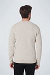 No Excess dzianinowy sweter beżowy Model / Achterkant