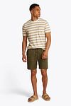 Tommy Hilfiger T-Shirt w paski beżowy Model / Voorkant