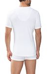 Mey T-Shirt z okrągłym dekoltem Dry Cotton Biały Model / Achterkant