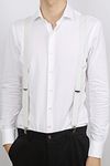 Bretelle bianche Profuomo Model / Voorkant