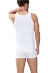 Mey Dry Cotton Canotta Athletic Bianca Model / Achterkant