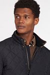Barbour Quilted Jacket Powell Dark Blue Model / Detail