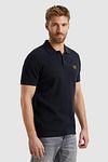 PME Legend Stickad Polo Mörkblå Model / Zijkant