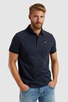 PME Legend Poloskjorte Jacquard Jersey Navy Model / Voorkant