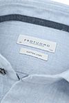Profuomo Skjorta i Linnemix ljusblå Product / Detail