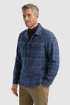 Vanguard Overshirt Børstet Ternet Blå Model / Zijkant