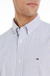 Tommy Hilfiger Oxford Skjorte Stribet Lyseblå Model / Detail