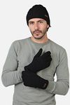 Barts Gloves Haakon Lambswool Black Model / Voorkant