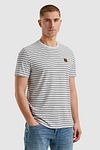 PME Legend Jersey T-Shirt Rayures Blanche   Model / Voorkant