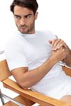 Camiseta Mey Dry Cotton Olympia blanca Anders