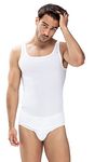 Mey Noblesse camiseta interior tipo Athletic blanca Model / Voorkant