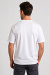 Camiseta Alan Red Venice Heavy Jersey de algodón en blanco Model / Achterkant
