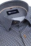 Suitable Hemd Print Dunkelblau Product / Detail