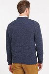 Barbour Pullover Lambswool Knitted Navy Model / Achterkant