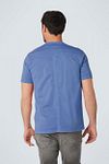 No Excess T-Shirt Knopf Blau  Model / Achterkant
