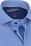 Pure Functional Overhemd Strepen Blauw Product / Detail