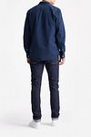 King Essentials The Tommy Overhemd Navy Model / Achterkant