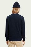Scotch and Soda Pullover Mix Wol Gespikkeld Donkerblauw Model / Achterkant