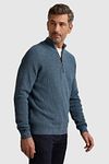Vanguard Trui Half Zip Blauw Model / Zijkant