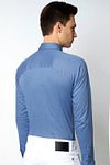 Camicia Desoto Kent Blu Model / Achterkant