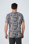 No Excess T-Shirt con stampa blu Model / Achterkant