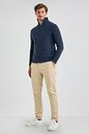 McGregor Half Zip Pullover Merino Wool Navy Model / Voorkant