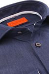 Suitable Herringbone Shirt Navy Product / Detail