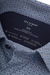 OLYMP Luxor Shirt 24/Seven Print Blue Verpakking