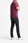 King Essentials The James Poloshirt Bourgogne Model / Achterkant