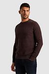 Cast Iron Pullover Heather Plated Braun Model / Zijkant