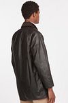Brązowa woskowana kurtka Barbour Beaufort Model / Zijkant