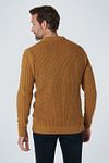 No Excess Pullover Mix Wol Gebreid Bruin Model / Achterkant